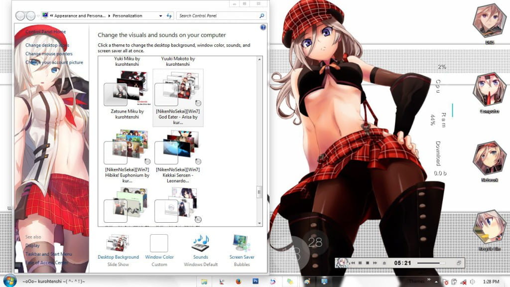 【win7主题】弑神者/噬神者 爱丽莎·I·阿米爱拉 下载