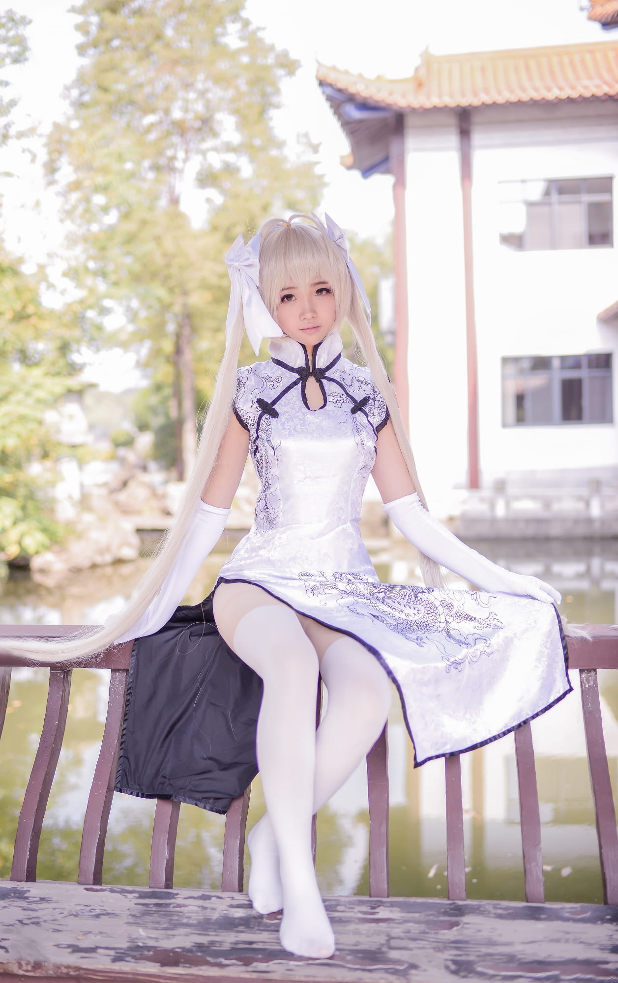 【授权】夏天来了！穹妹的旗袍COS：这腿我玩一年！(1)