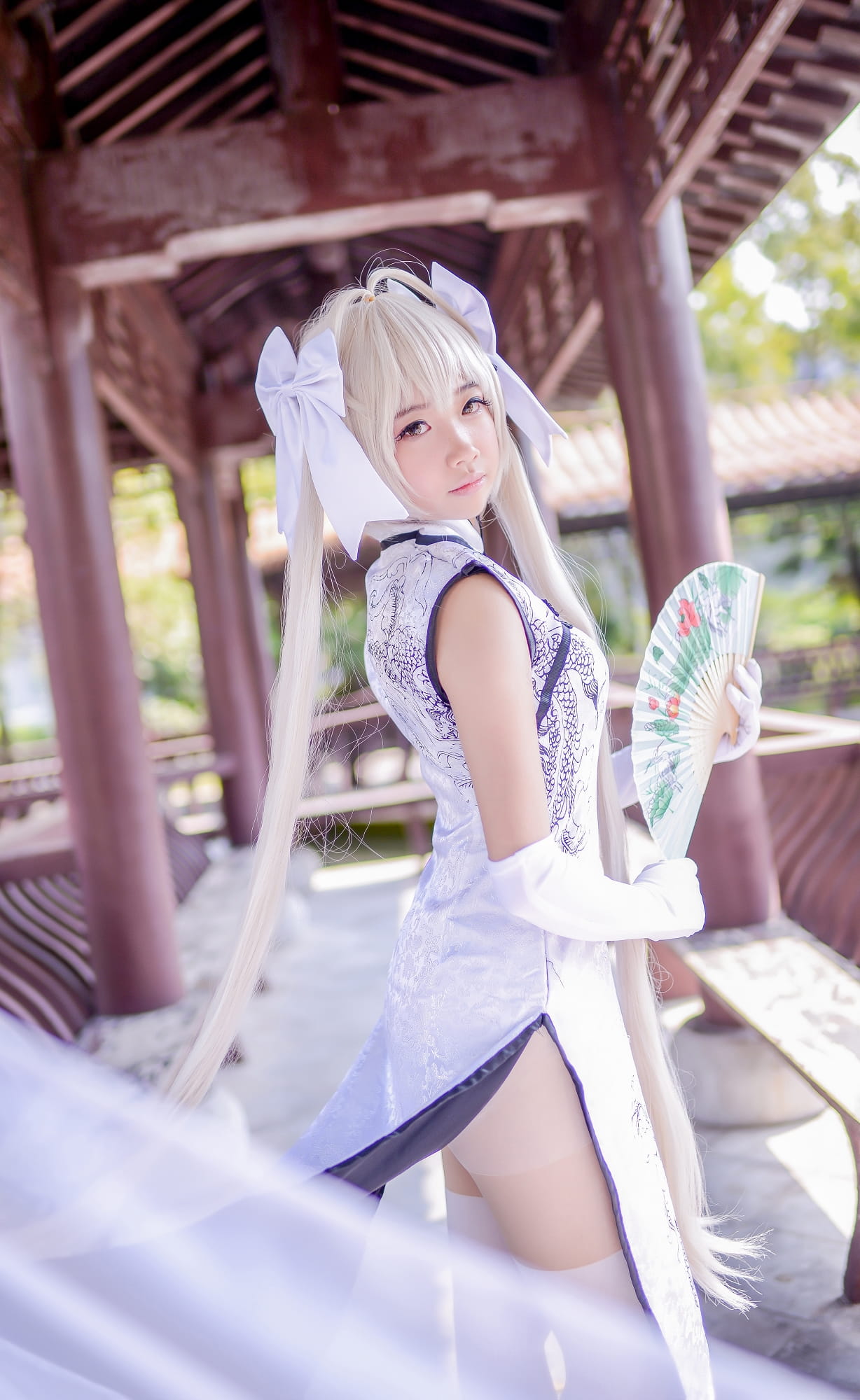 【授权】夏天来了！穹妹的旗袍COS：这腿我玩一年！(1)