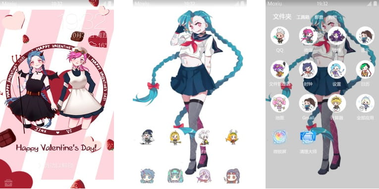 LOL暴走萝莉金克斯安卓手机主题下载