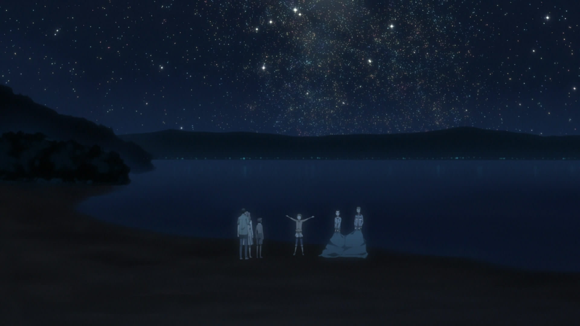 动漫中的星空壁纸：梦开始的地方