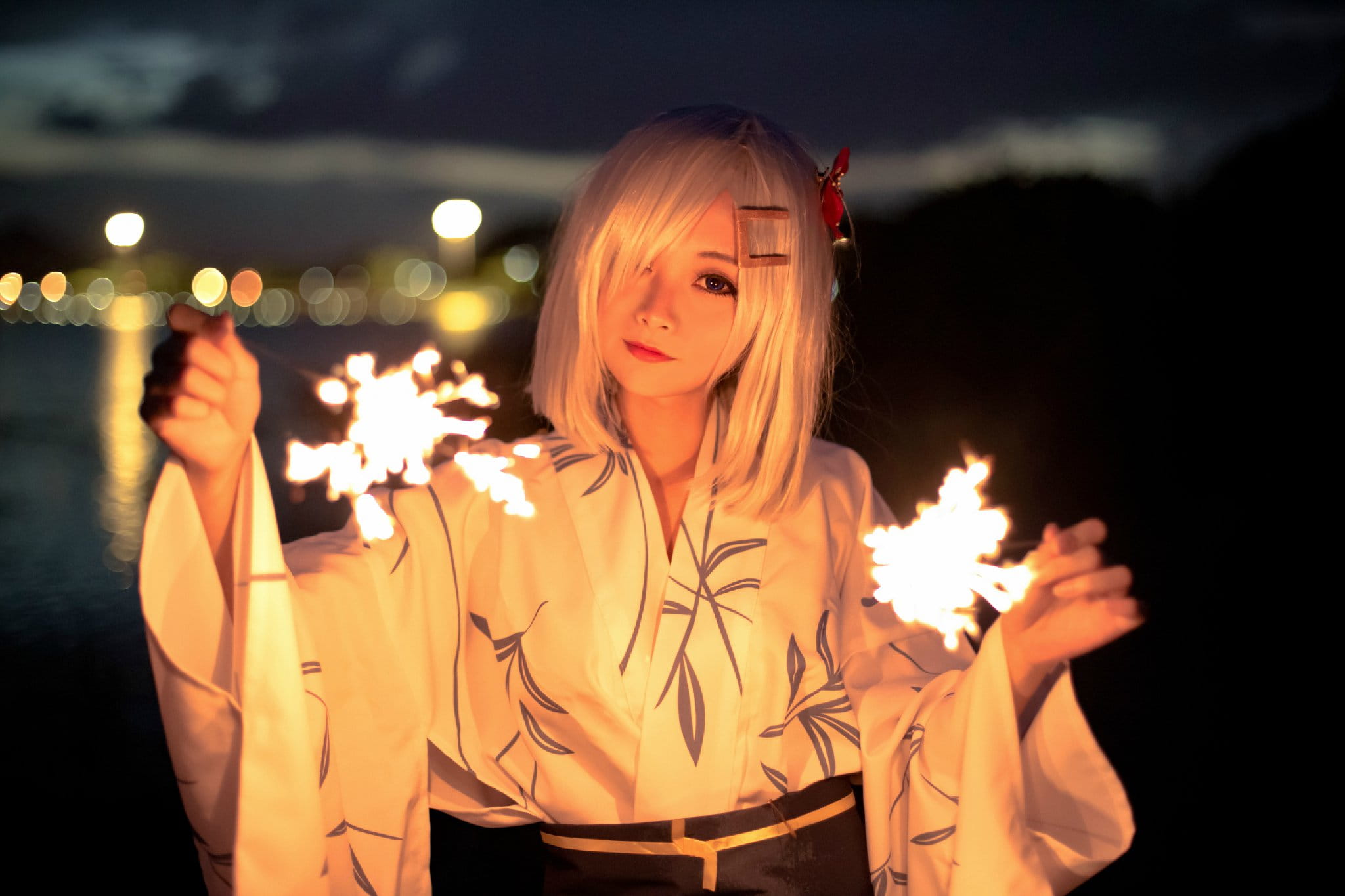 【授权】舰队Collection 滨风 浴衣ver. cos