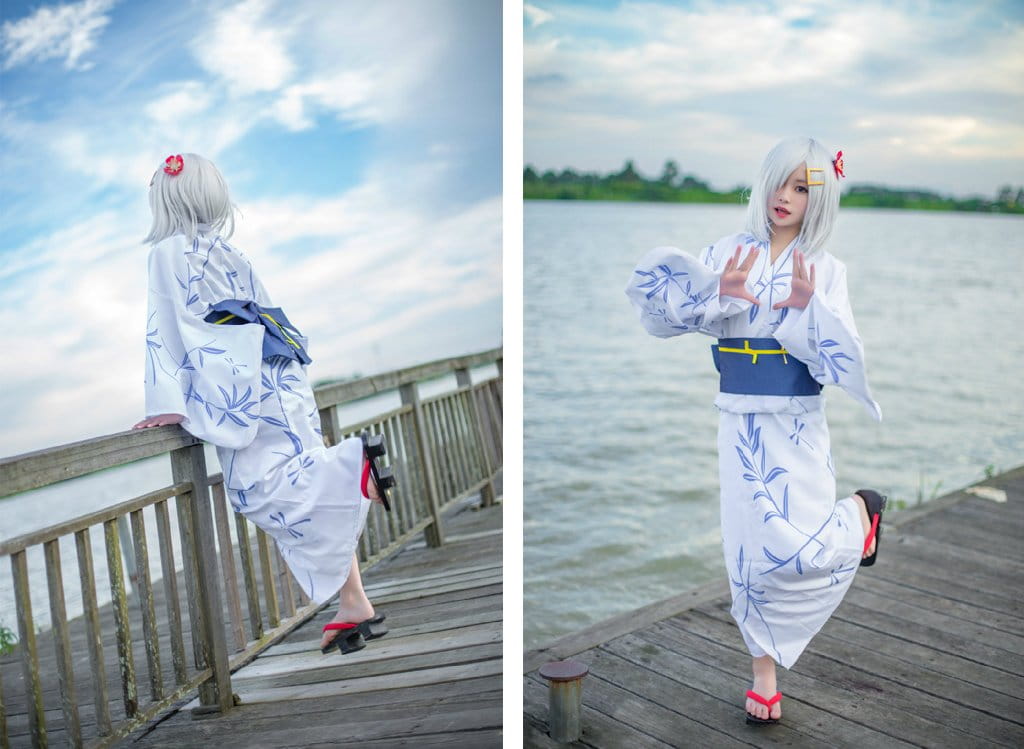【授权】舰队Collection 滨风 浴衣ver. cos
