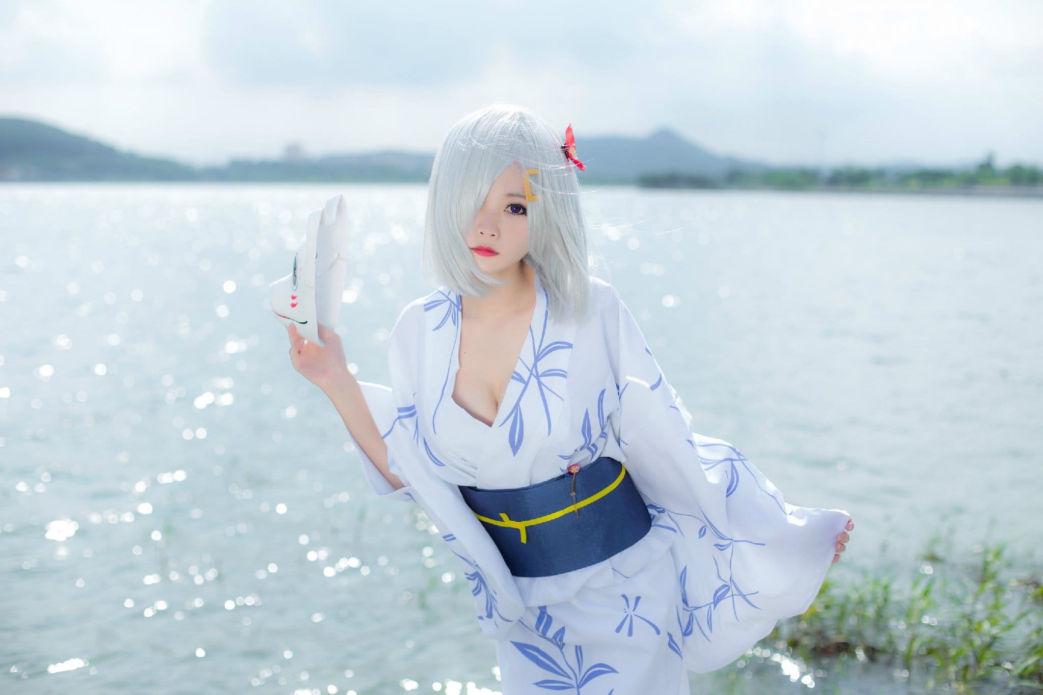 【授权】舰队Collection 滨风 浴衣ver. cos