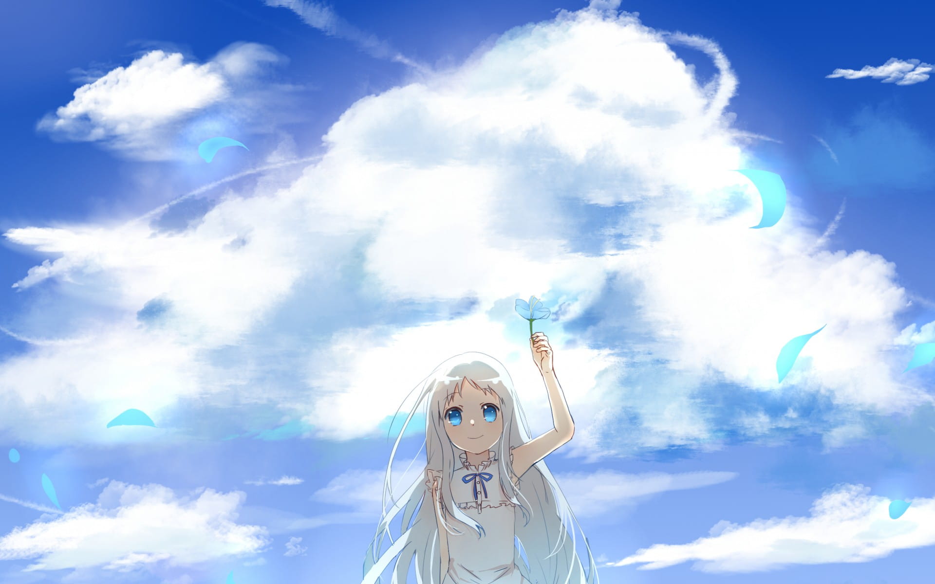 动漫天空美图：仰望约定之地