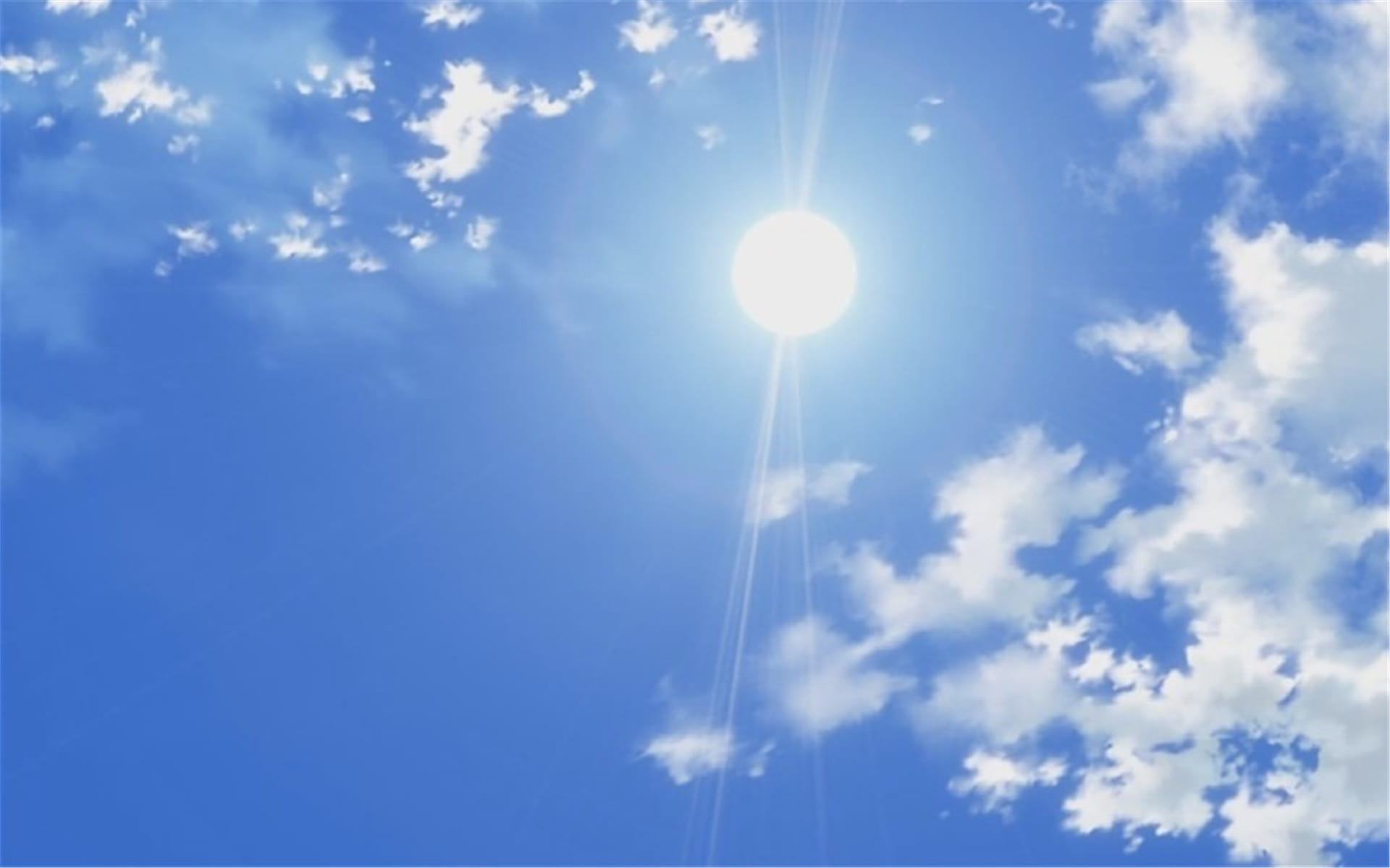 动漫天空美图：仰望约定之地