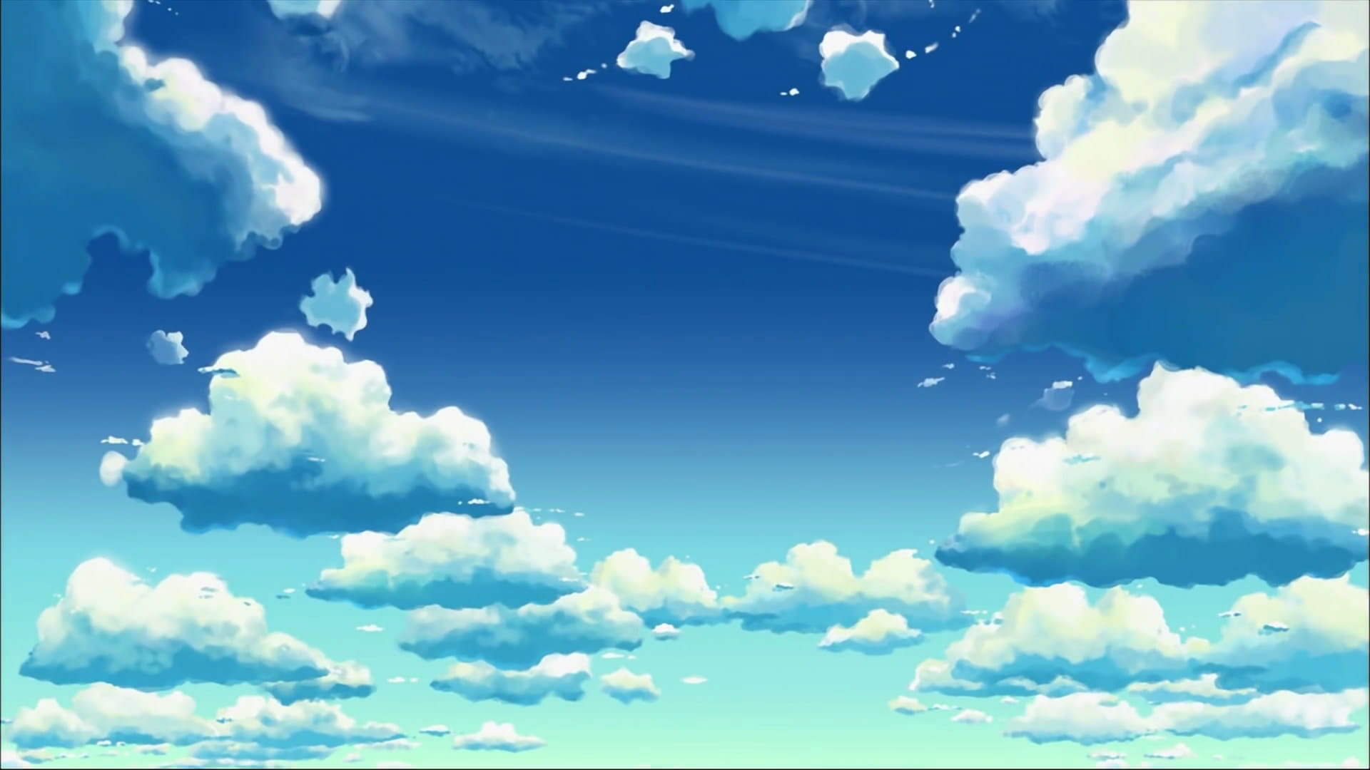 动漫天空美图：仰望约定之地