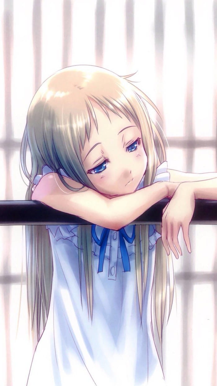 未闻花名 治愈系少女面码手机壁纸