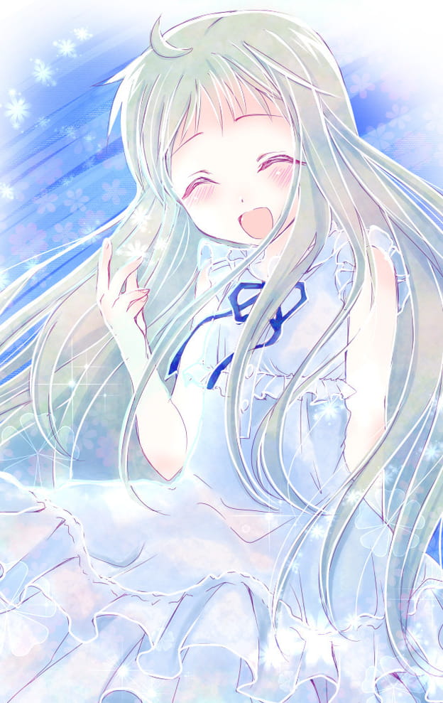 未闻花名 治愈系少女面码手机壁纸