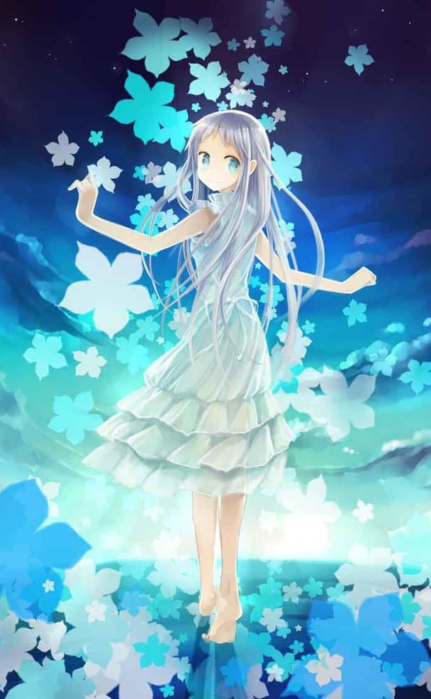 未闻花名 治愈系少女面码手机壁纸