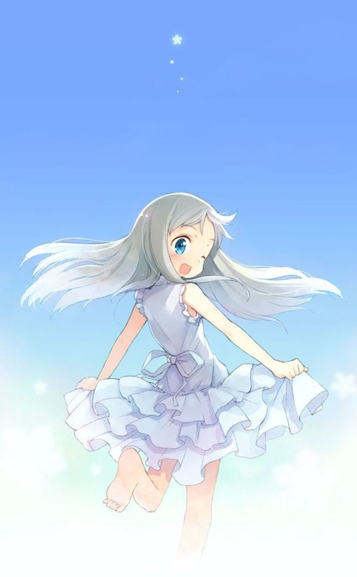 未闻花名 治愈系少女面码手机壁纸