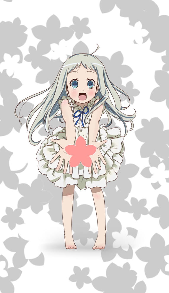 未闻花名 治愈系少女面码手机壁纸