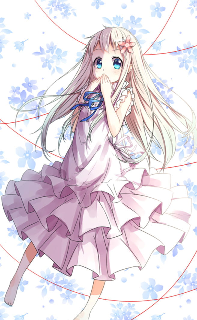 未闻花名 治愈系少女面码手机壁纸