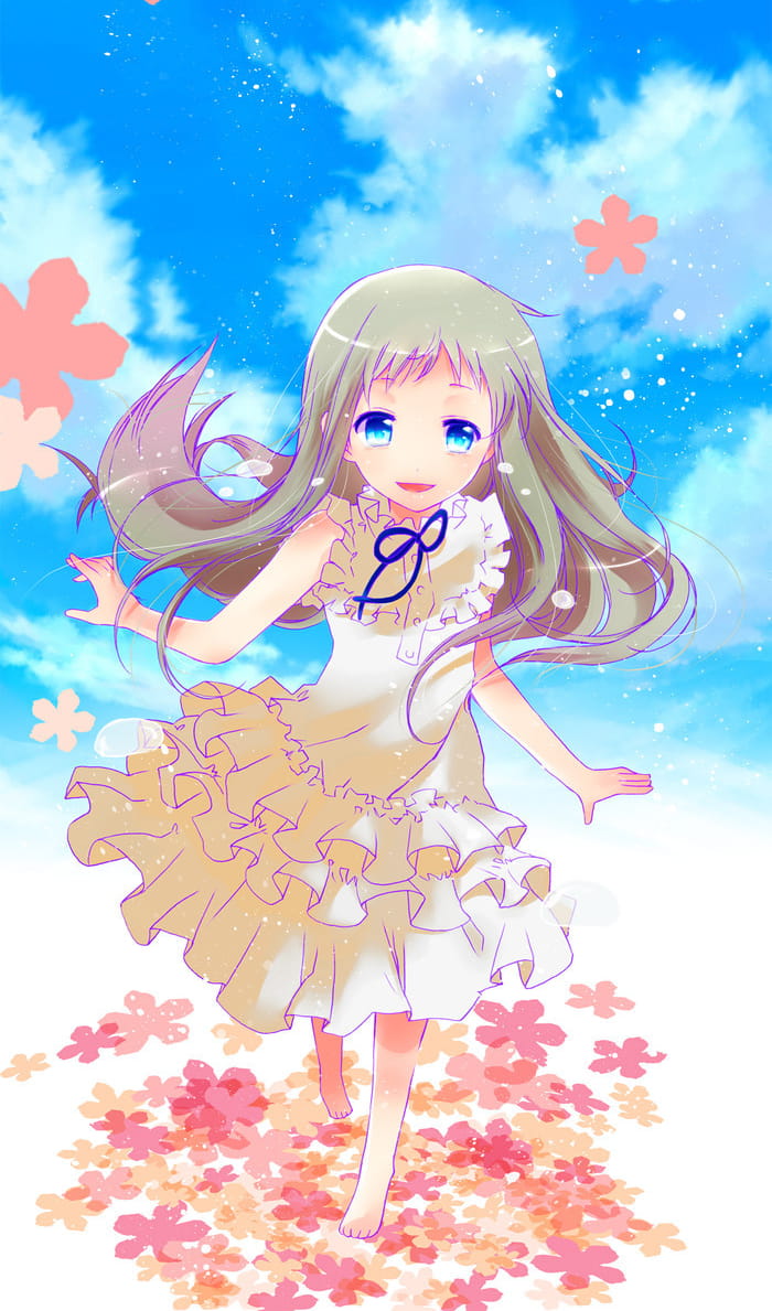 未闻花名 治愈系少女面码手机壁纸