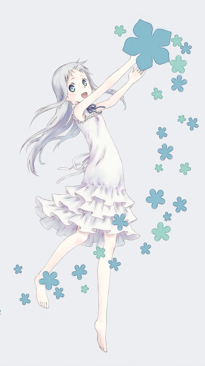 未闻花名 治愈系少女面码手机壁纸