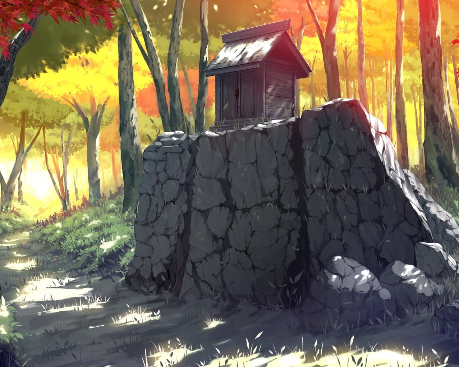 壁纸美作：夏日的神社