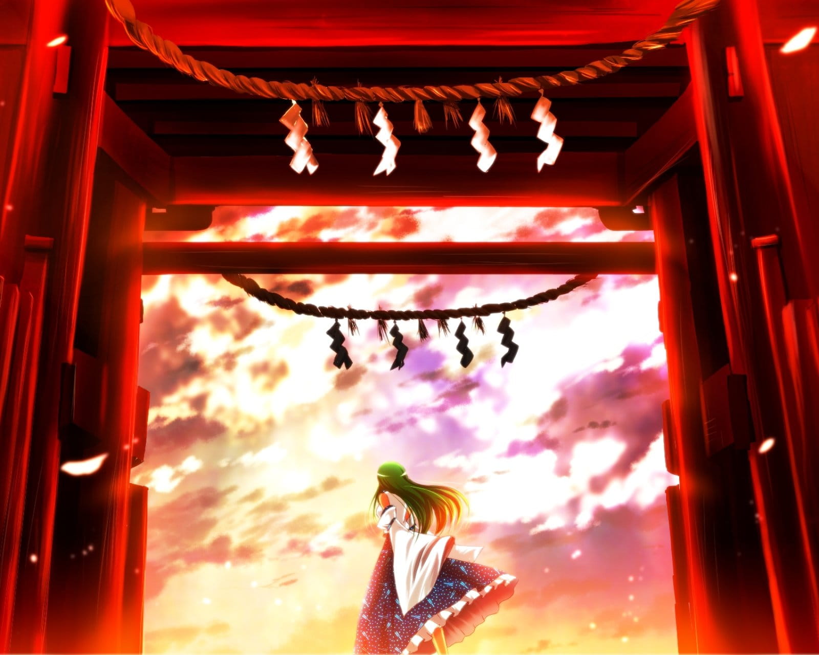 壁纸美作：夏日的神社