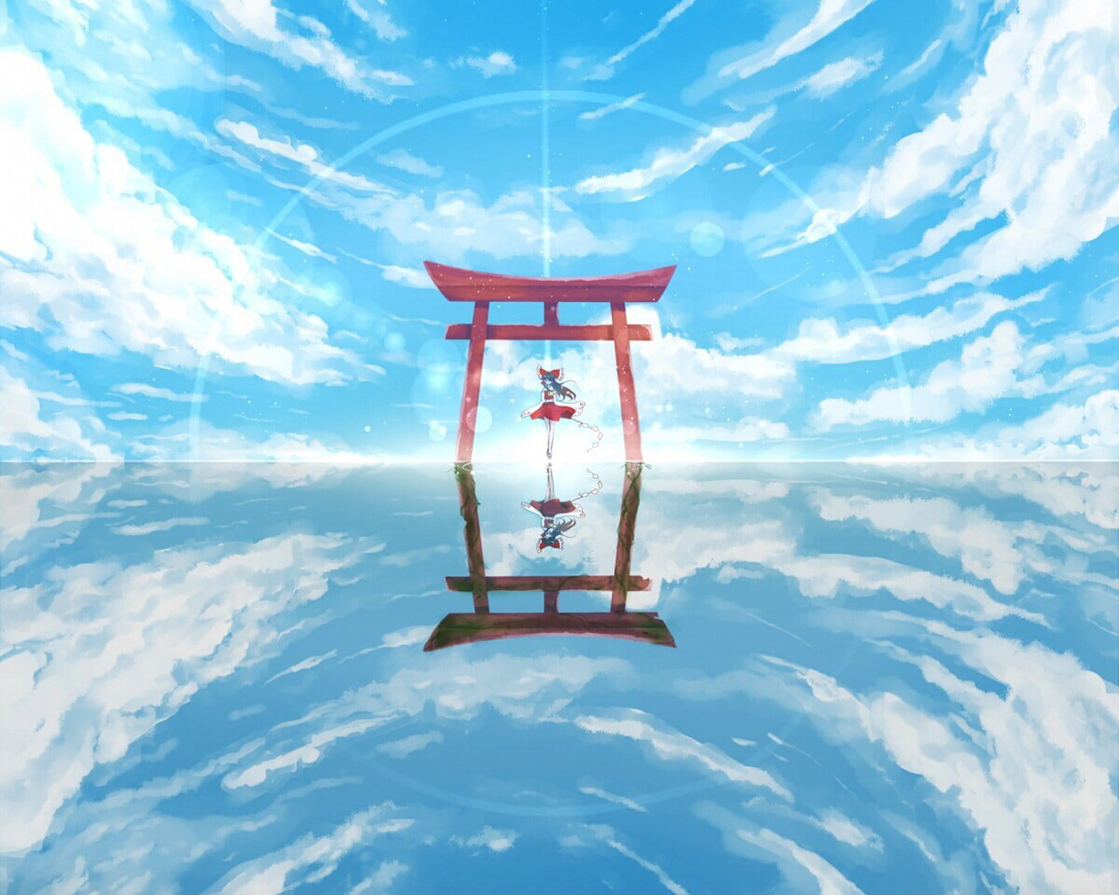 壁纸美作：夏日的神社