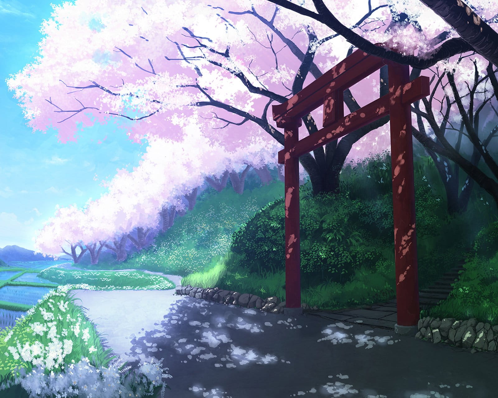 壁纸美作：夏日的神社