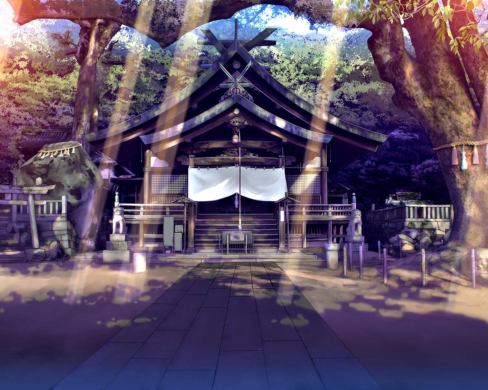 壁纸美作：夏日的神社