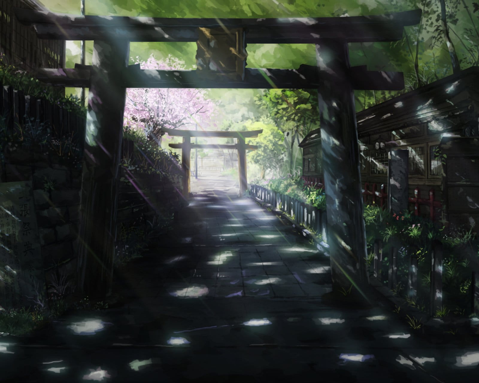 壁纸美作：夏日的神社