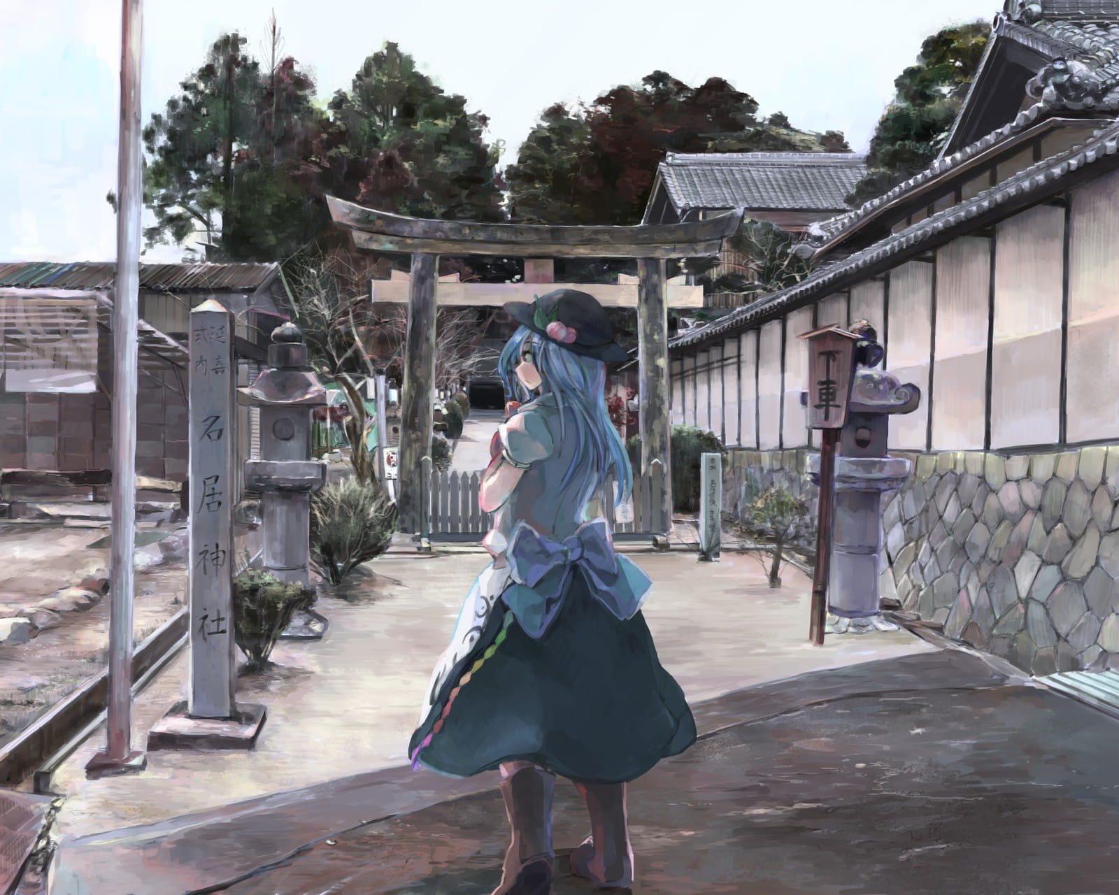 壁纸美作：夏日的神社