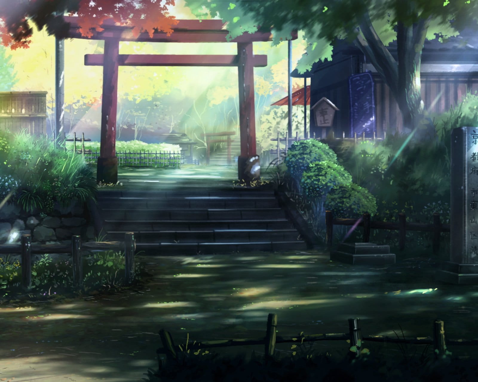 壁纸美作：夏日的神社