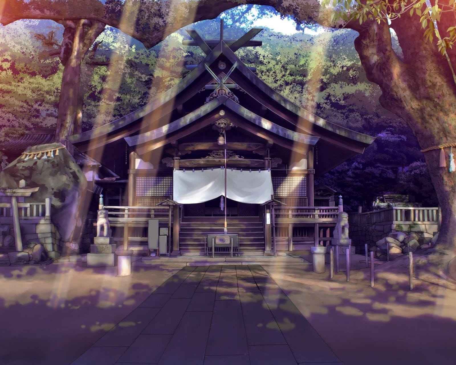 壁纸美作：夏日的神社