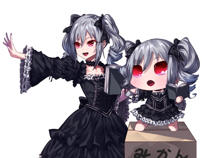 神崎兰子手机壁纸 一个隐藏巨乳的哥特萝莉