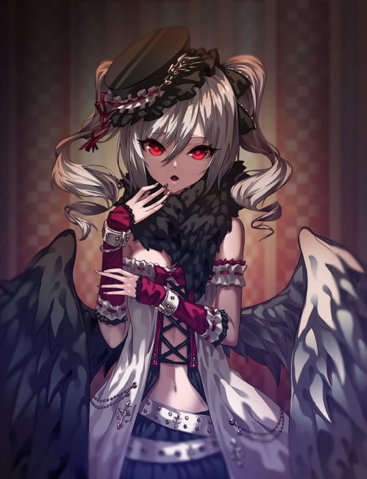 神崎兰子手机壁纸 一个隐藏巨乳的哥特萝莉