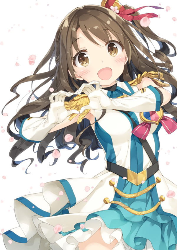 双手凝聚爱心为你打气 动漫手机壁纸