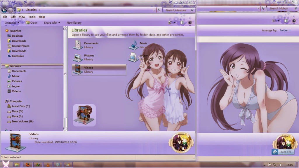 【win7主题】lovelive 东条希/Toujou Nozomi 下载