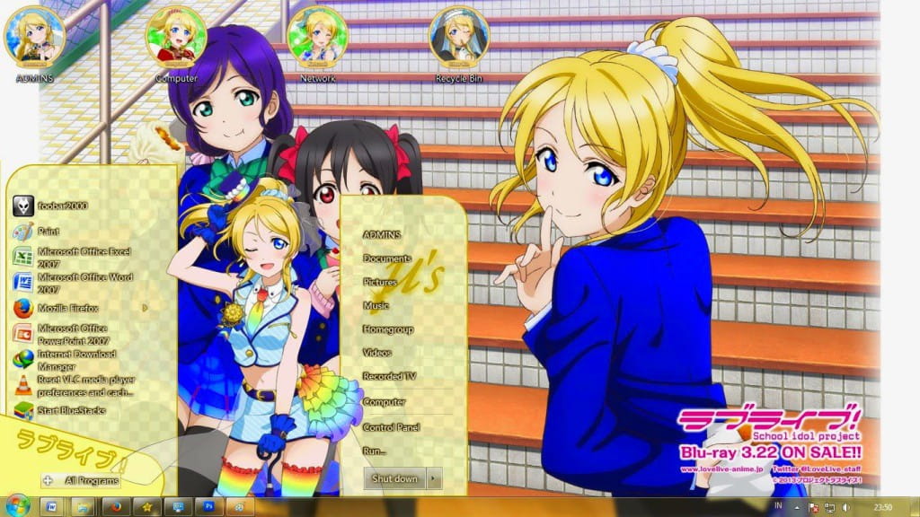 【win7主题】lovelive 绚濑绘里/Ayase Eli 下载
