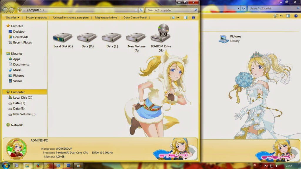 【win7主题】lovelive 绚濑绘里/Ayase Eli 下载