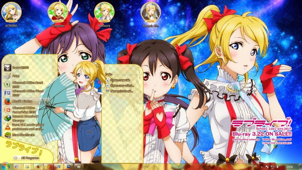 【win7主题】lovelive 绚濑绘里/Ayase Eli 下载