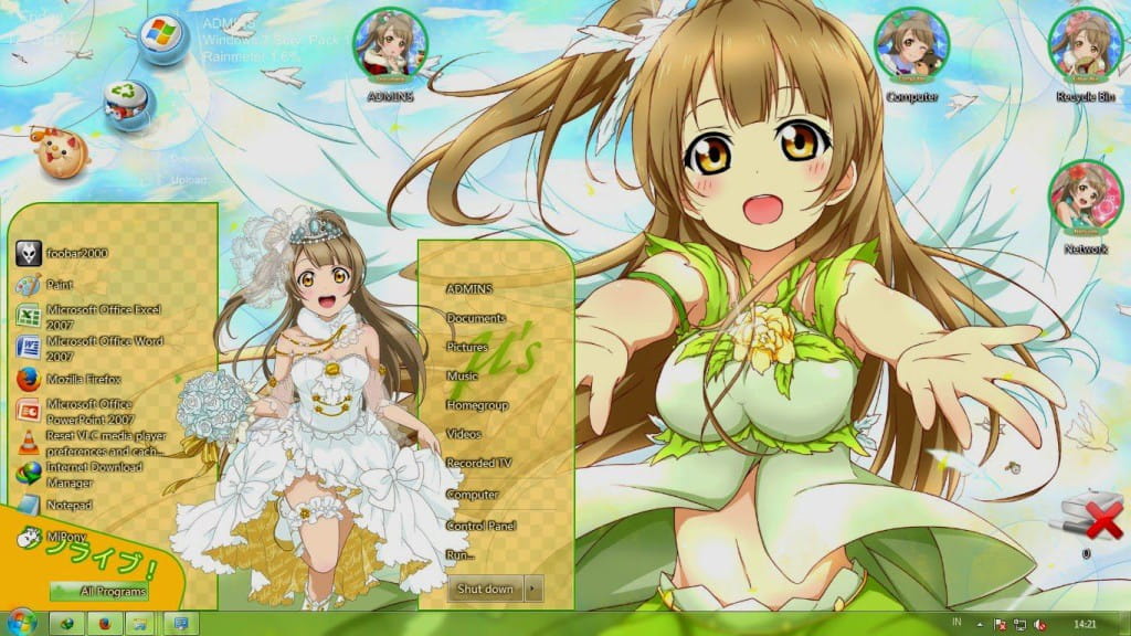 【Win7主题】 lovelive南小鸟下载