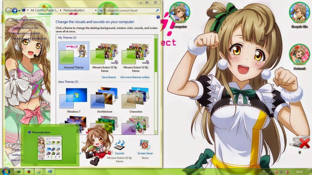 【Win7主题】 lovelive南小鸟下载