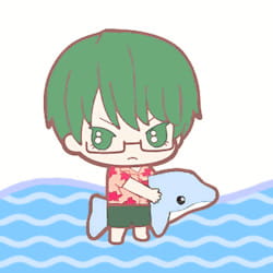 黑子的篮球夏日海岸风Q版头像
