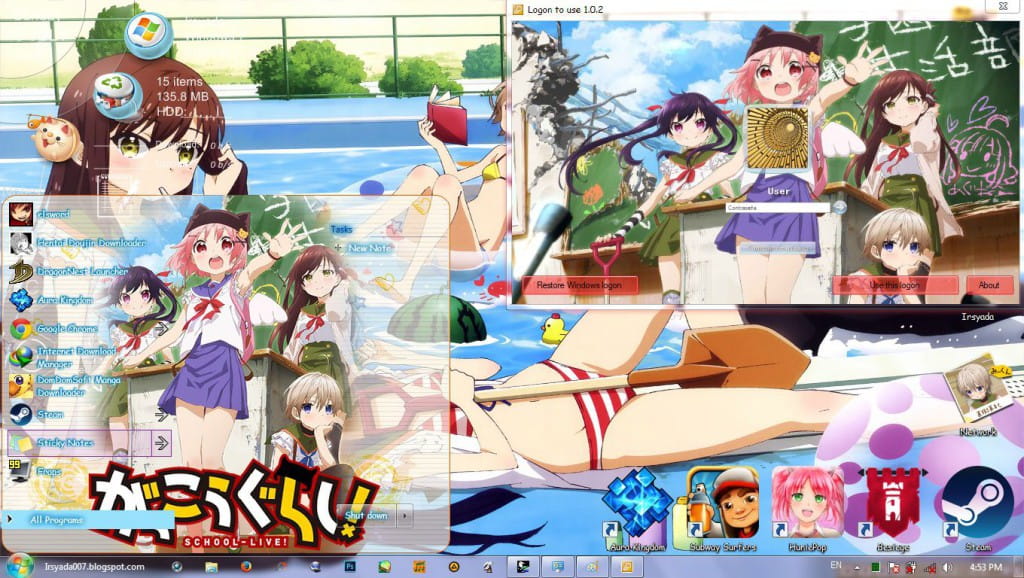 【win7主题】学院孤岛 下载