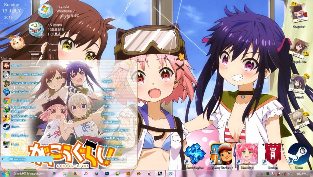 【win7主题】学院孤岛 下载