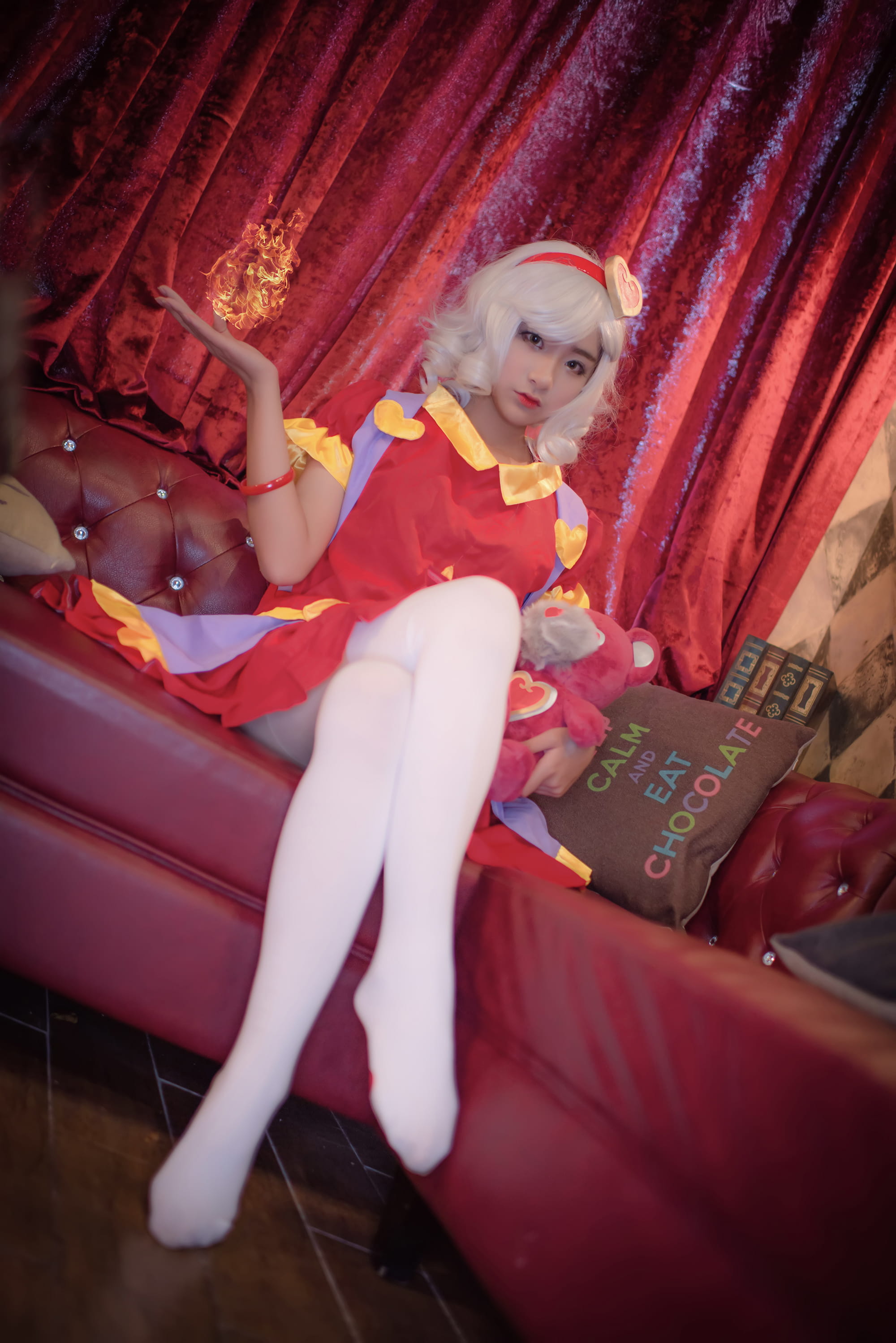 【授权】英雄联盟 情人节皮肤安妮 cos