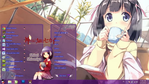 【Win7主题】只有神知道的世界 汐宫栞下载