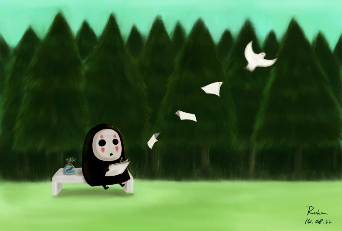 萌萌哒 千与千寻无脸男电脑壁纸手机壁纸(1)