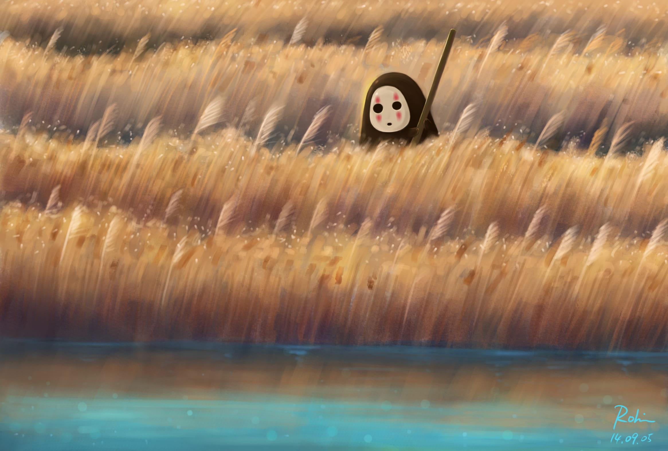 萌萌哒 千与千寻无脸男电脑壁纸手机壁纸(1)