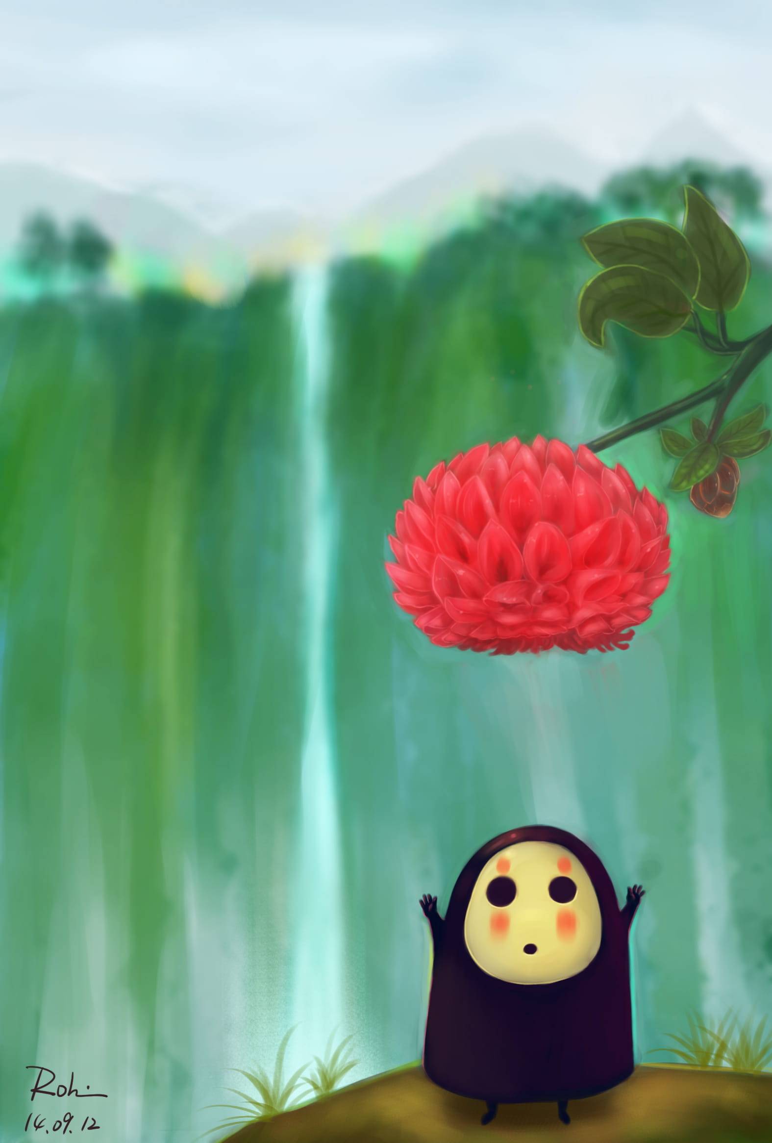 萌萌哒 千与千寻无脸男电脑壁纸手机壁纸(1)