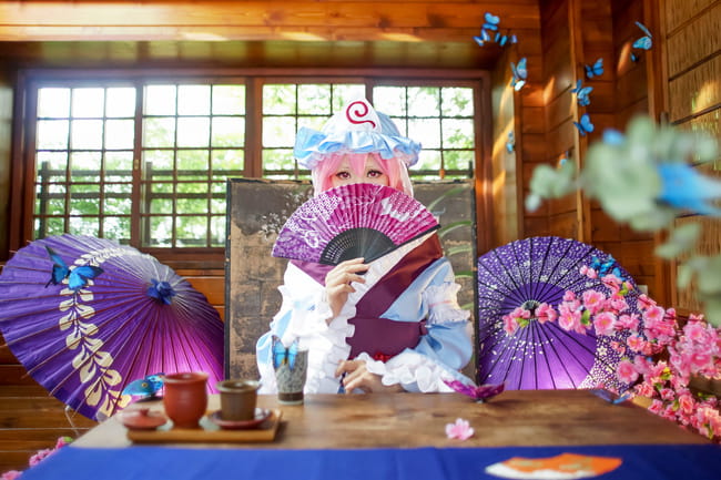 东方project 西行寺幽幽子cos