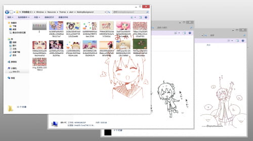 【Win7主题】摇曳百合 赤座灯里阿卡琳下载