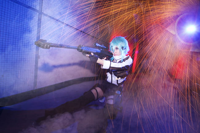 刀剑神域 GGO狙击手 朝田诗乃cos