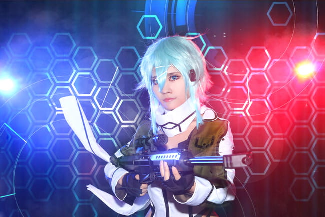 刀剑神域 GGO狙击手 朝田诗乃cos