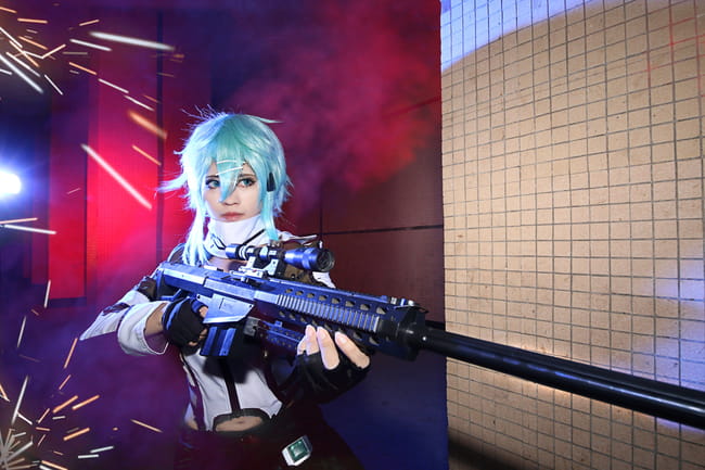 刀剑神域 GGO狙击手 朝田诗乃cos